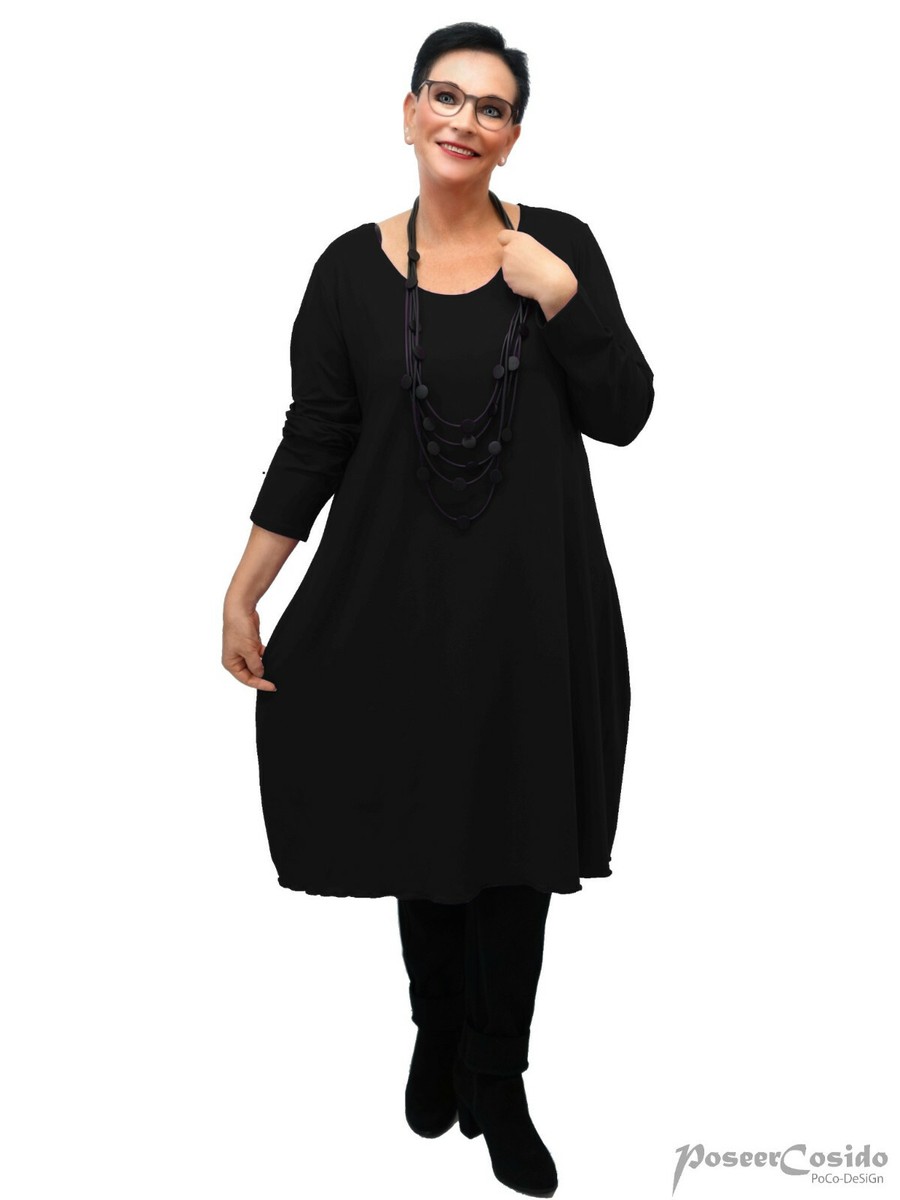 LAGENLOOK Ballon Tunika Long-Shirt Kleid XL-XXL-XXXL 44 46 48 50