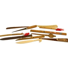 Lot/11- Vintage Collectable Letter Openers - Incl. Brass & Advertising - [B9]