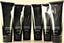QTY 6 - Bath  Body Works MEN's GRAPHITE Body Cream Lotion Moisturizer 8oz