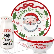 Christmas Cookies for Santa Plate Christmas Dinnerware Set Cookies for Santa Pla
