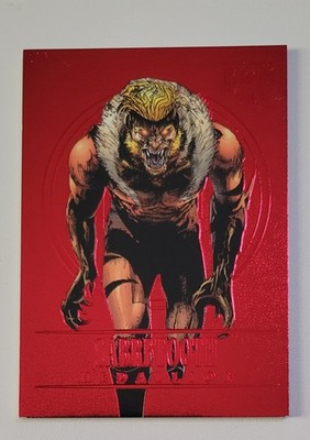 2023 Fleer Ultra Midnight Sons Sabretooth Ruby Medallion Red /50