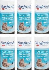 6 x Cat Litter Freshener Baby Soft Prevent Nasty Odours & Provide Freshness 400g 7.04 per kilo