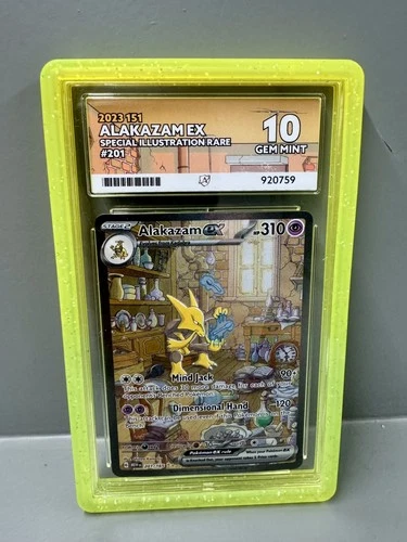 Alakazam ex (201/165) 151 S&V Special Illustration Rare Pokemon Card! Ace 10!