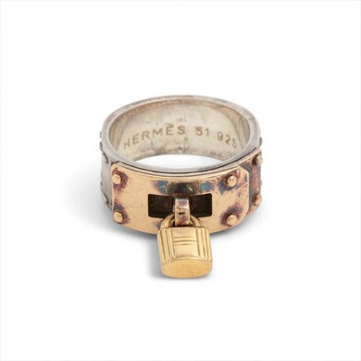 HERMES Kelly Ring 51 925×750 9,7 g Silber×Gold echt aus Japan