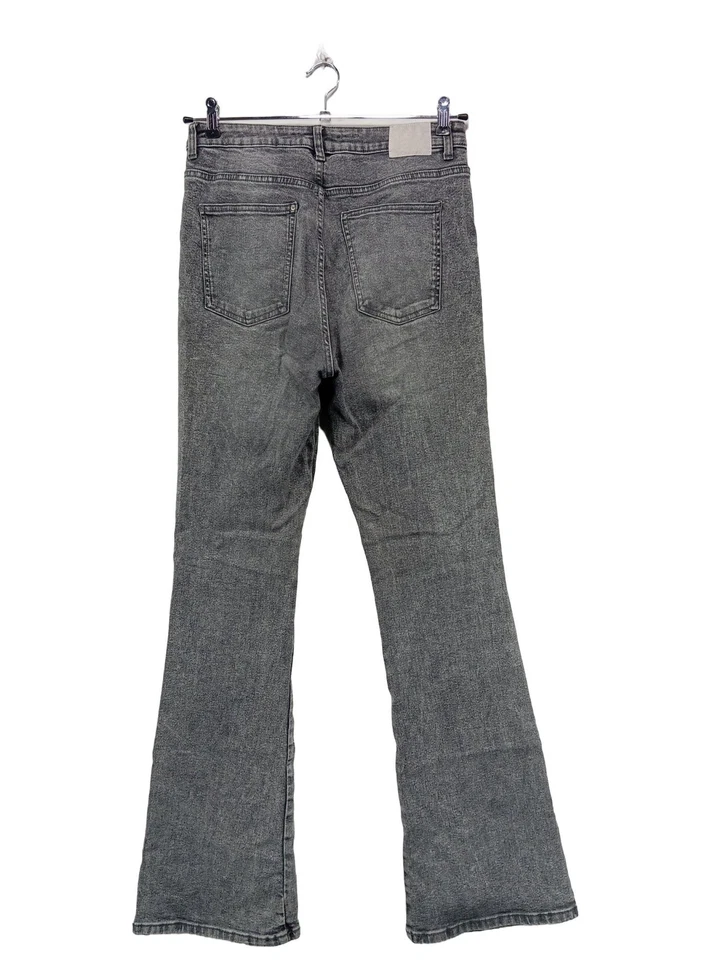 ZARA Jeans flare Dames Jeans T EU 42 gris clair style décontracté - Photo 2/4