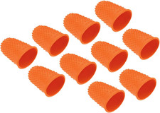 0.87X1.3 Inch Rubber Finger Tips, 10 Pack Silicone Thumb Fingertip Protector Cov