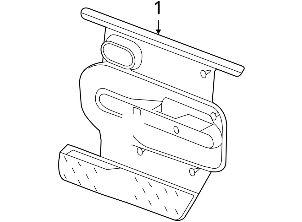 PANEL DE MOLDURA DE PUERTA DELANTERA CHRYSLER 5KV52ZJ8AD NUEVO OEM 5KV52ZJ8AD Foto 3 de 3