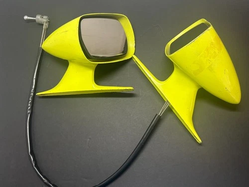 1971 - 73 Ford Torino Ranchero Mercury Cougar Sport Racing Mirrors GRABBER LIME