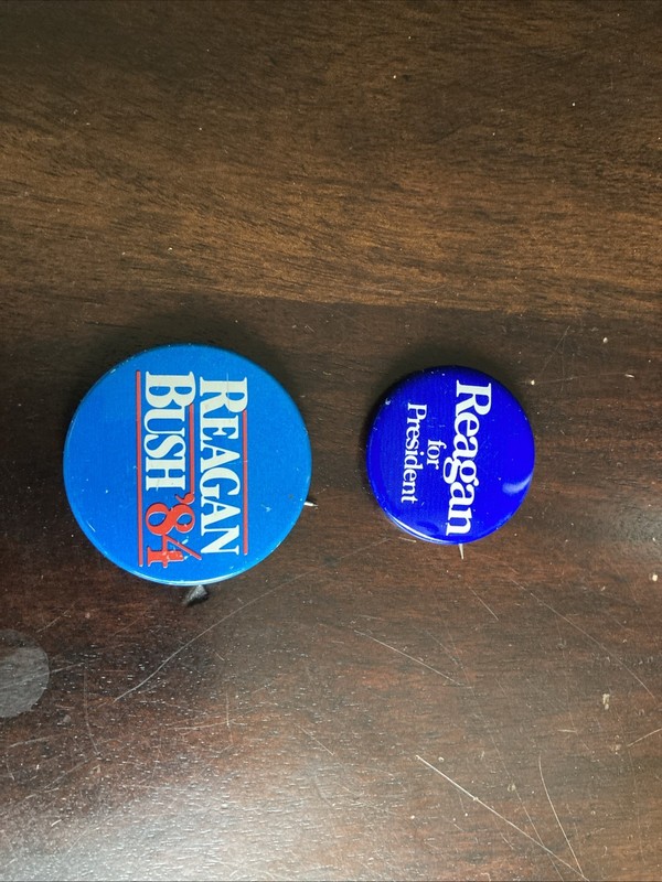 Reagan Bush 1984 Campaign Buttons