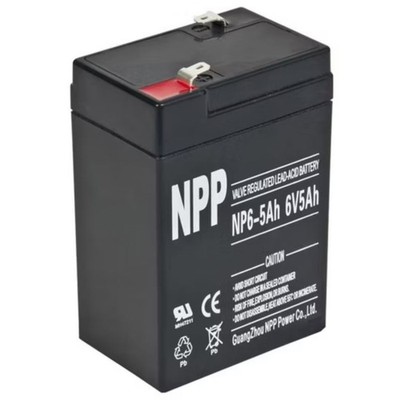 NPP NP6-5Ah 6V 5Ah AGM VRLA General Series Battery