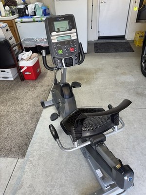 Nautilus R614 Recumbent Exercise Bike LCD Display, Adjustable Seat, Gray/Black
