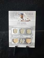 2009 Topps Sterling Moments Relics Lou Gehrig GU Jersey Bat Relic /10 #SMR-3