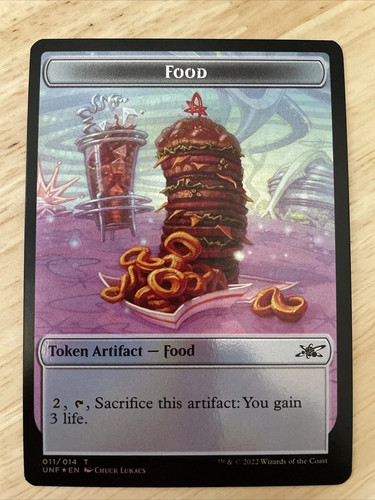 Food (011) Teddy Bear (009) Token - Foil MTG Unfinity - Imagen 1 de 2