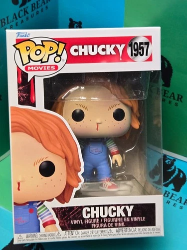 Funko Pop Chucky Bloody Nose #1957 w Knife Horror Movies Vinyl + Protector