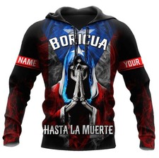 Personalized Custom Name Puerto Rico Boricua Coqui 3D Full Printed Hoodie Shirts