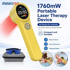 Portable Cold Laser 24 Diodes 1760mW for Arthritis Tendon Muscle Pain Home Use