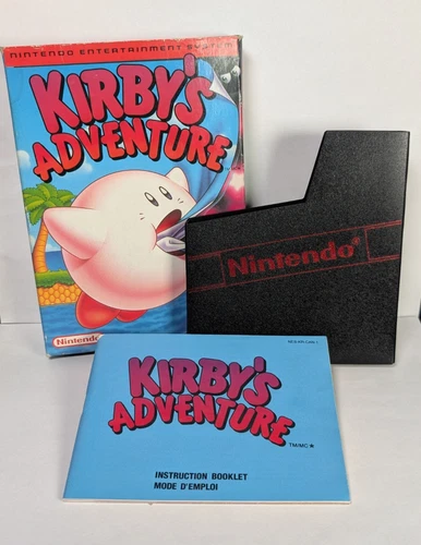 Original Kirby’s Adventure (Canadian version NES 1993) Box-Foam-Sleeve&Manual