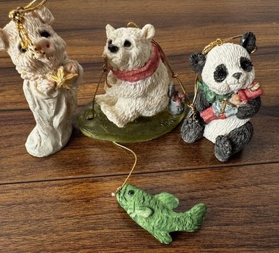 Vintage UNITED DESIGN Itty Bitty Christmas Ornaments With Boxes