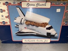 Nasa Space Shuttle Cookie Jar Enesco -  Original Box - Smoking Environment