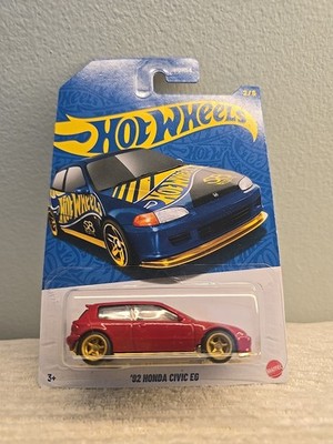 Hot Wheels KeepItZen CUSTOM 92 Honda Civic EG Wheel Swap Real Riders Victory Red