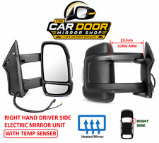 Fits FIAT DUCATO 2006-2024 UK Right Electric Mirror Long Arm Temp Senser 23.5cm