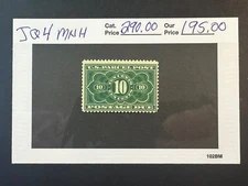 US Scott # JQ 4  MNH Parcel Post   2026 Scott Catalogue Value $ 290.00