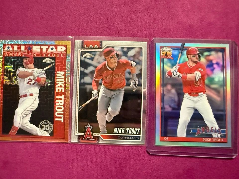Topps #MikeTrout MLB Angels 3 cards Lot - Bild 1 von 2