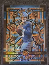 2025 Mosaic Football JUMBO Stained Glass #19 Jaxson Dart Rookie New York Giants 