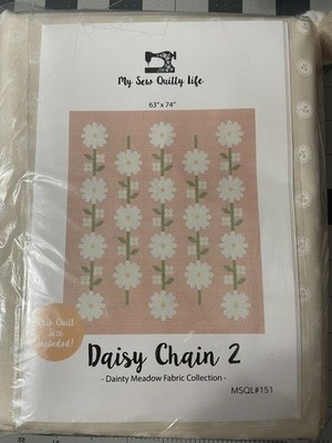 Daisy Chain 2 Quilt Kit - Dainty Meadow by My Sew Quilty Life, 63" x 74 ...