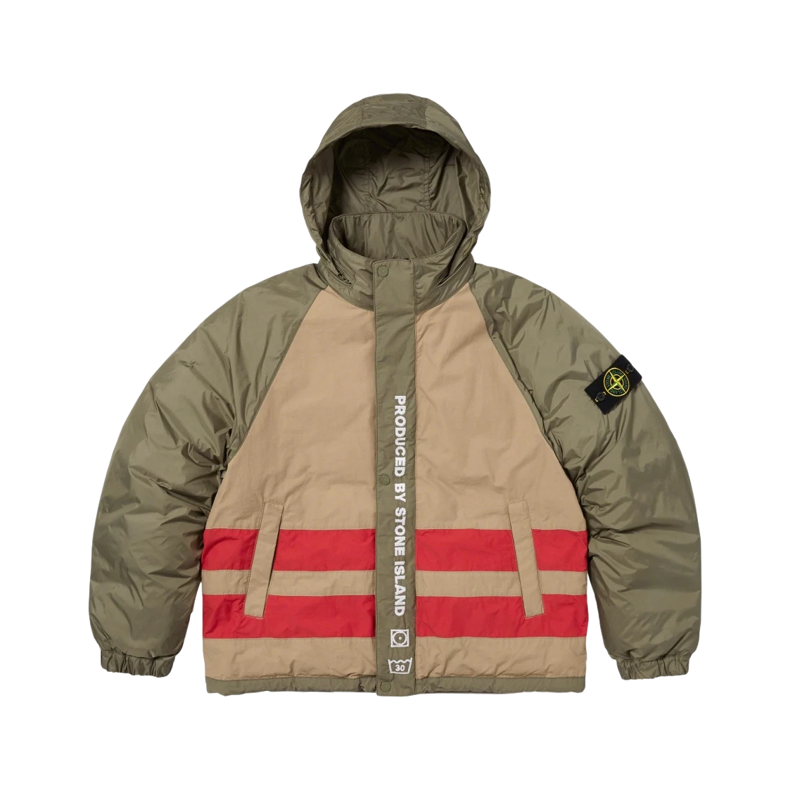 Doudoune réversible olive Supreme x Stone Island   23FW