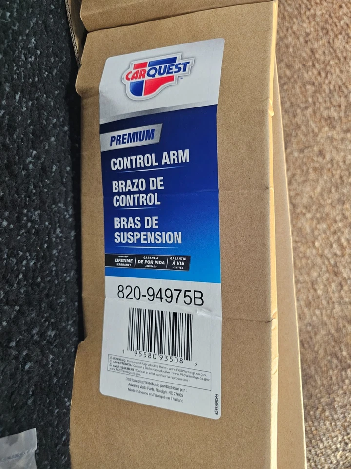 CARQUEST 820-94975B 控制臂和球接头组件适用于 99-04 GMC Sierra 2500 — 第 2/4 张图片