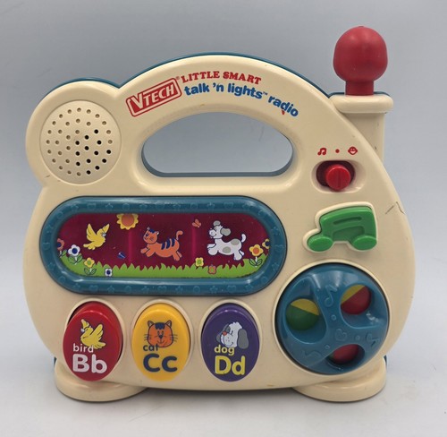 Vintage VTech Little Smart Talk 'n Lights Radio Learning Toy (Tested & Working)