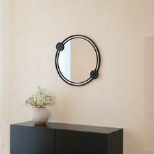 Charles Bentley Warsaw Round Garden Mirror Weather Resistant