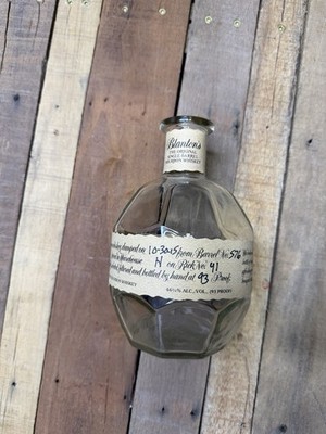 Blanton's Single Barrel Bourbon Whiskey Bottle Unrinsed Empty