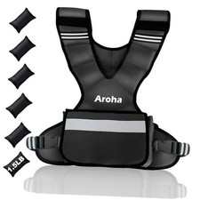 Adjustable Weighted Vest for Women  Men, 4-10lb//20-32lb Vest 11-20lb Black