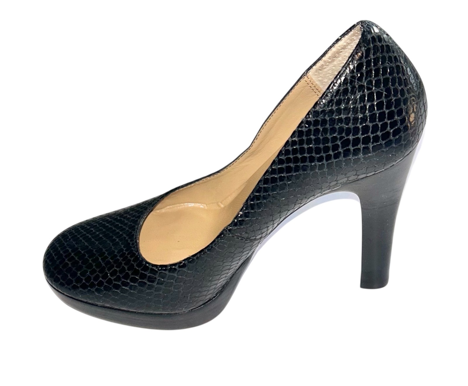 Michael Kors Black Leather Snake Python Embossed … - image 4