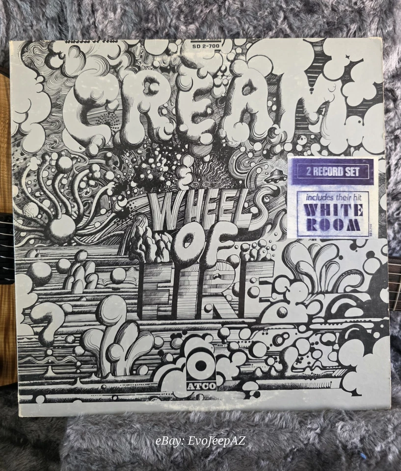 CREAM-Wheels Of Fire-1968-ATCO-SD-2-700-Double-Vinyl-Record-LP-early press-rare - Image 4 of 4