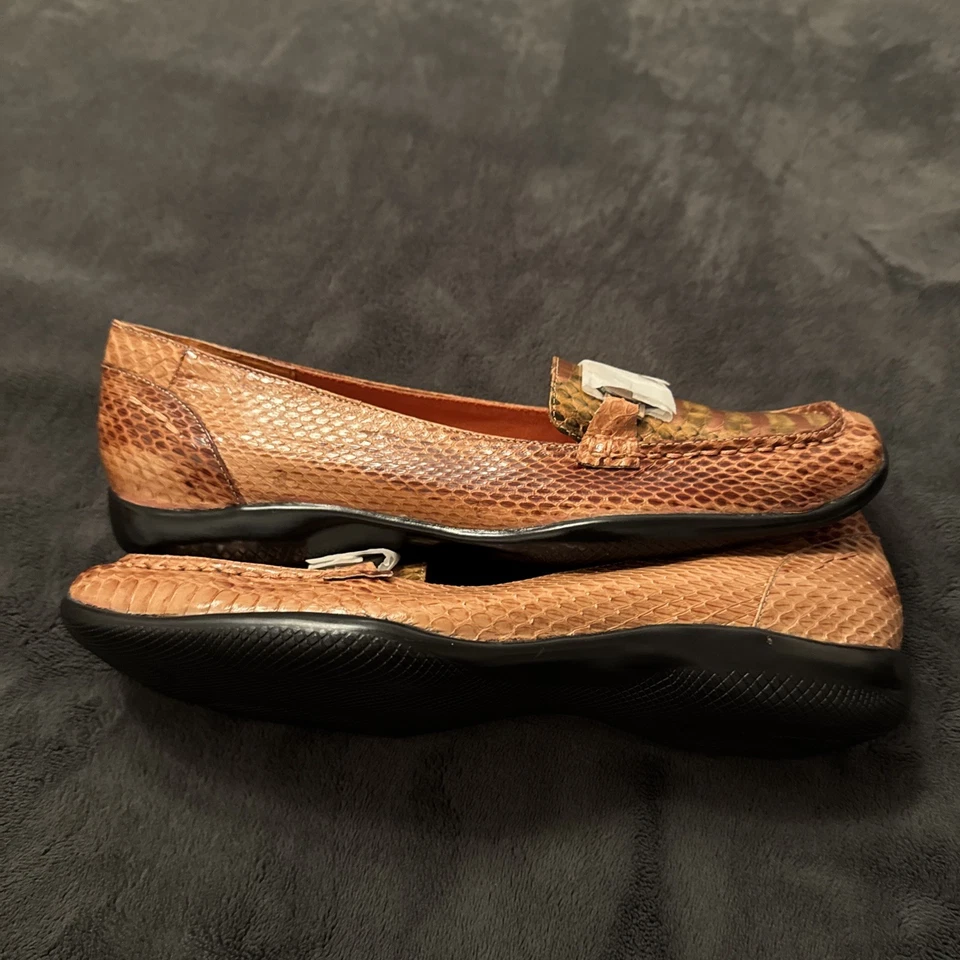 复古 Bellini 女鞋 正品 蛇皮 巴塞罗那 10 码干邑 全新 — 第 4/4 张图片