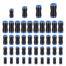 80 Pcs Straight Push Connectors Quick Connect Air Hose Fittings Quick Release