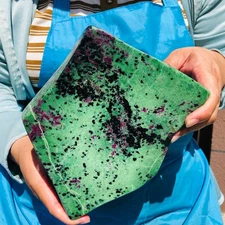 6.4LB Natural Beautiful Ruby and emerald Crystal Mineral Specimen Healing 1942