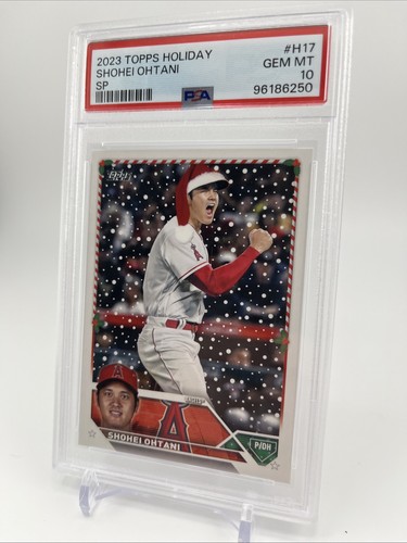2023 Topps Holiday Shohei Ohtani SP PSA 10 - Picture 2 of 4
