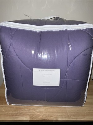 South Street Loft Purple SSL Quilted Puff Comforter Set - King/Cal King - 3pc