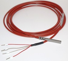 PT1000 4-Leiter Kabel F&uuml;hler SIL-FEP bis 180&deg;C IP68, L&auml;nge 1-15m