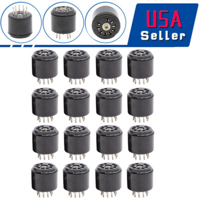 16 Pcs 9PIN Tube Socket Testing Saver For 12AX7 ECC83 5670 6DJ8 12AU7 DIY HiFi