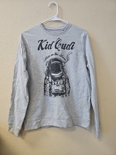 Kid Cudi - Man On The Moon - Gray Long Sleeve T Shirt Men's Size Medium
