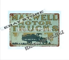 1920s Maxwell Motor Company Inc Automobile Car Detroit metal tin sign nostalgic