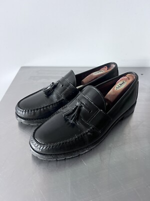 SEBAGO Classic Tassel Black Leather Penny Loafers Men s Size 13D Vibram Lug