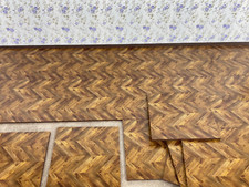 Dolls House Parquet Floor Miniature 1:12 Flooring Dollhouse Accessories 9PCS