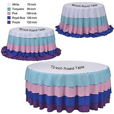 Tablecloth Polyester Round 90 By, Colorful Round Tablecloths