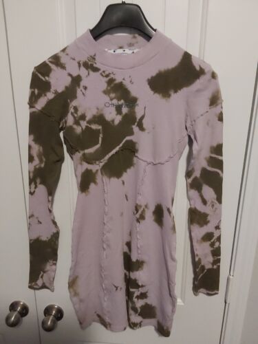 off white dress tie dye